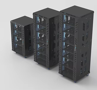 Other Industrial Equipment Modern Computer Room Equipment Network Server Monitoring Cabinet 3d model