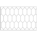 Decorative Hexagonal Grid Component With Geometric Pattern And Structural Design