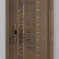 Modern Security Doors With Decorative Patterns Various Colors And Door Locks 3d model