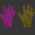 A Pair Of Dark Tactical Military Gloves With Full Finger Protective Design