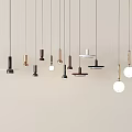 Modern chandelier combination decorative lamp art lamp small chandelier 3d model