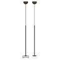 Modern Pendant Lights With Brown Shades Metal Poles And Different Bases