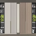 Modern bookcase 3d model