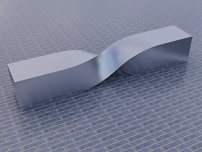 Modern outdoor chair landscape seat 3d model