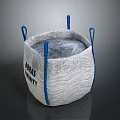 Gray Storage Bag With Blue Handles For Home Organization Grass Honey