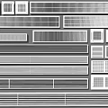 Various Styles Of Air Conditioner Vents With Grille Designs And Sizes