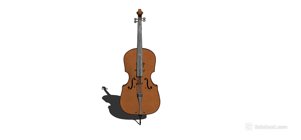 High Quality Cello and Art Supplies for Creative Painting and Music 3d model 