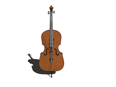 High Quality Cello and Art Supplies for Creative Painting and Music 3d model