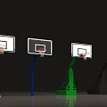 Different Colored Basketball Hoops Sports Equipment For Training And Play