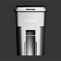 Rustic Metal Wheeled Trash Can With Secure Lid For Household Daily Use