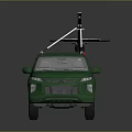 Green Pickup Truck with Roof Rack for Cargo Loading and Modern Utility Features