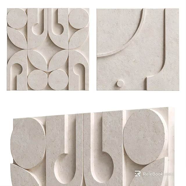 Geometric Textured Wall Decor For Modern Spaces 3d model 