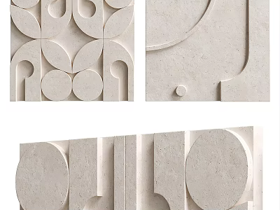 Geometric Textured Wall Decor For Modern Spaces 3d model