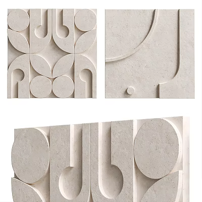 Geometric Textured Wall Decor For Modern Spaces 3d model