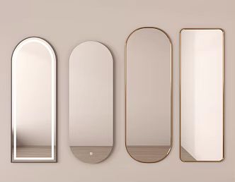 Modern Mirror Floor Mirror Full-length Mirror Cosmetic Mirror 3d model