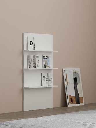 Modern Magazine Rack Magazine Bookshelf 3d model