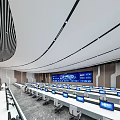 modern monitoring room 3d model