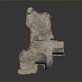 Wooden Stone Decorative Sculpture With Irregular Shape And Natural Texture