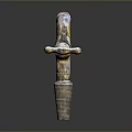 Vintage Brass Faucet With Rustic Texture And Classic Design For Home Use