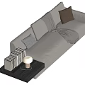 Modern Multiplayer Sofa 3d model