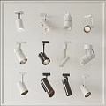 Various Modern Downlights And Spotlights In Different Styles And Colors For Home Lighting