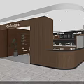 Modern Warm Coffee Specialty Store Interior With Comfortable Seating Area And Functional Service Counter