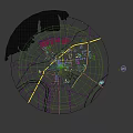 Aerial Urban Planning View With High Rise Buildings Green Spaces And Roads