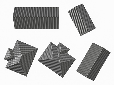 New Chinese Eaves Tile Eaves Combination 3d model