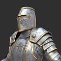 Knight Armor Medieval Knight PBR Next Generation Crusader Armor 3d model