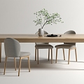 Nordic Dining Tables and Chairs 3d model