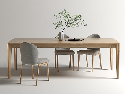 Nordic Dining Tables and Chairs 3d model