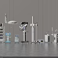 Advanced Modern Medical Devices in Hospital Healthcare Facility With Various Clinical Equipment