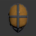 Orange Silver Decorative Medieval Warrior Weapon Helmet With Metal Visor And Leather Neck Guard