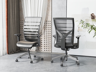 Modern Pulley Office Chair 3d model