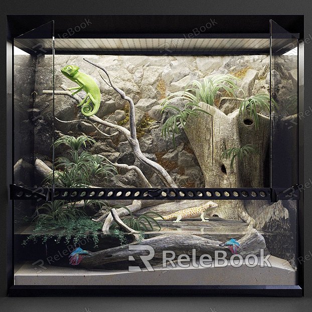 Modern fish tank model