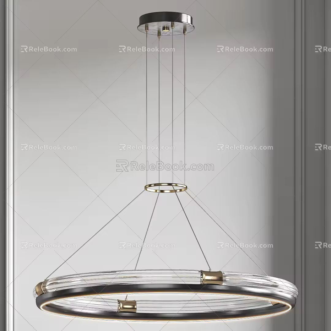Light Luxury Chandelier 3d model