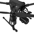 Advanced Black Drone With Multiple Propellers And Professional Camera Equipment 3d model