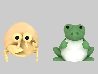 Modern boutique doll ornaments doll ornaments 3d model