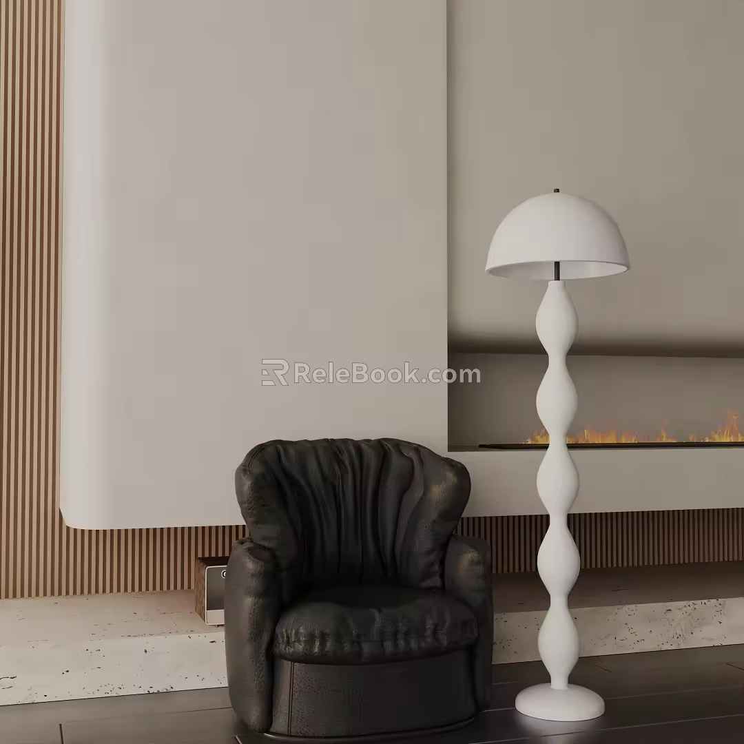Modern floor lamp 3d model