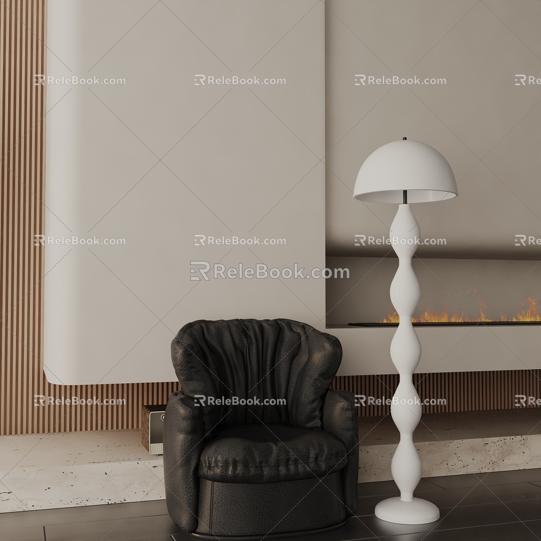 Modern floor lamp 3d model