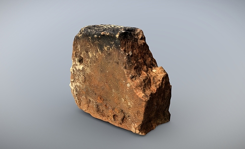 Broken masonry brick stone 3d model