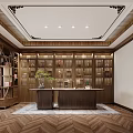 Serene Study Room Interior With Large Windows Mountain View Wooden Furniture And Natural Light
