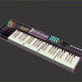 M-Audio MIDI Controller Keyboard With Colorful Buttons Knobs And Black White Keys