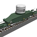Special transport train box 3d model
