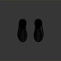 Stylish Black Casual Leather Shoes With Classic Laces And Comfortable Design
