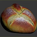 Freshly Baked Artisan Bread With Golden Brown Crust And Soft Interior