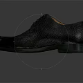Black Genuine Leather Lace Up Formal Dress Shoes With Textured Surface For Men
