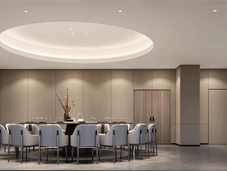 Modern Room Restaurant Box 3d model