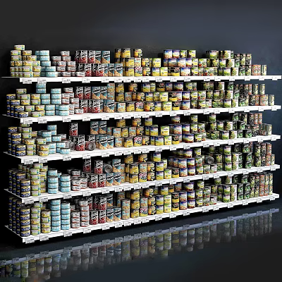modern shelf supermarket commodity food shelf 3d model modern shelf supermarket commodity food shelf 3d model