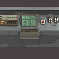 console terminal console machine room operation center control center 3d model